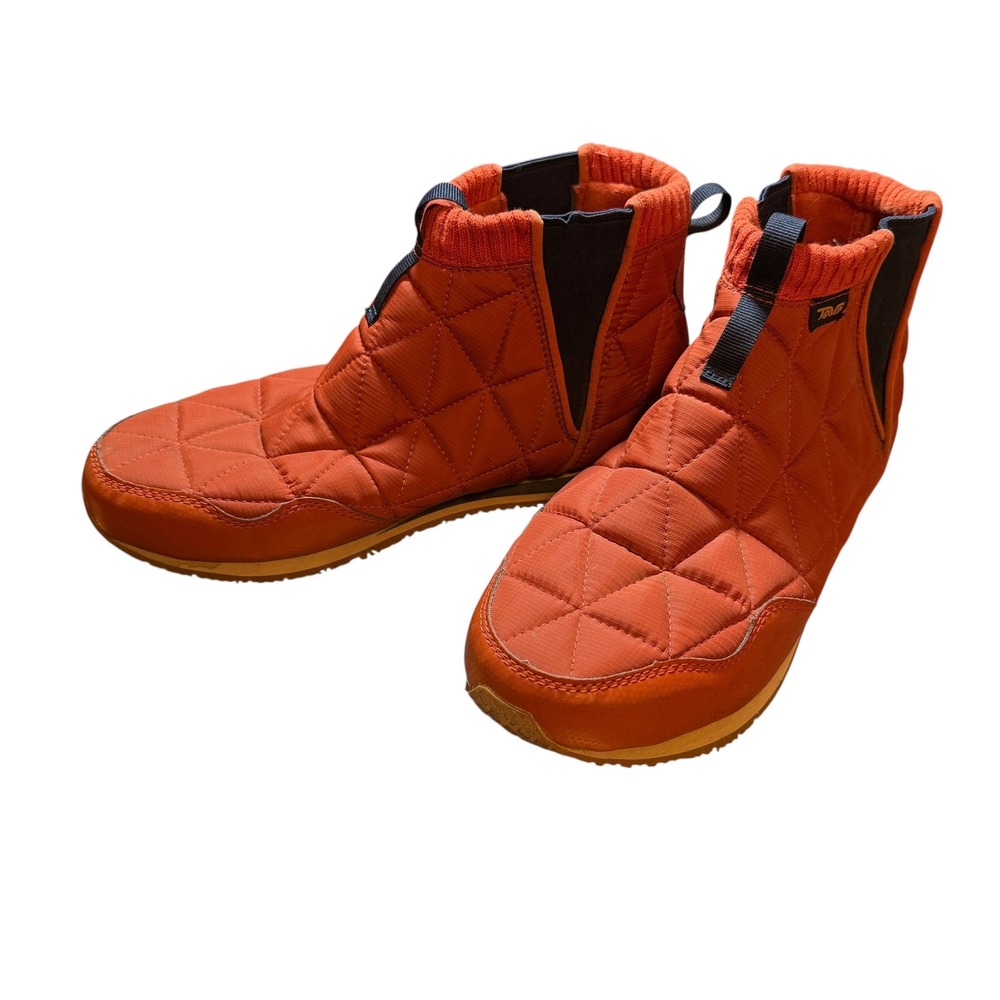Teva Ember Mid Burnt Orange Quilted Slip-On Boots Warm‎ Camping Womens Size 10